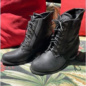 Black ankle boots